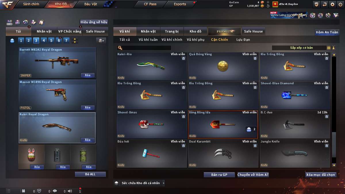 shop acc cf uy tin gia re